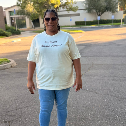 In Jesus Name Amen T-Shirt John 14:13 Christian Faith Graphic Tee, Unisex