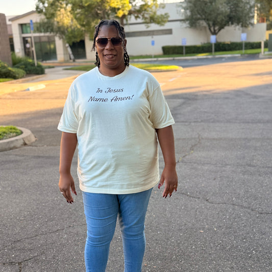 In Jesus Name Amen T-Shirt John 14:13 Christian Faith Graphic Tee, Unisex