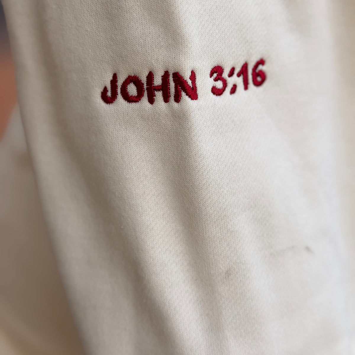 Jesus Is The G.O.A.T Embroidered Crewneck Unisex Sweatshirt