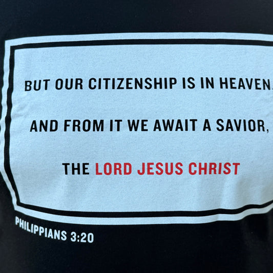 Heavenly Citizenship Philippians 3:20 Scripture T-Shirt, Unisex