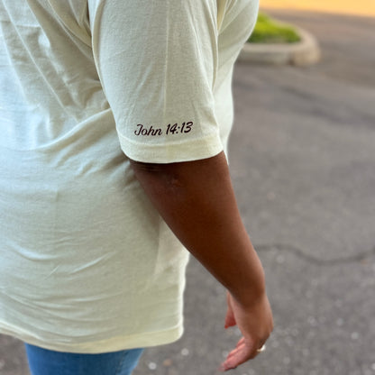 In Jesus Name Amen T-Shirt John 14:13 Christian Faith Graphic Tee, Unisex