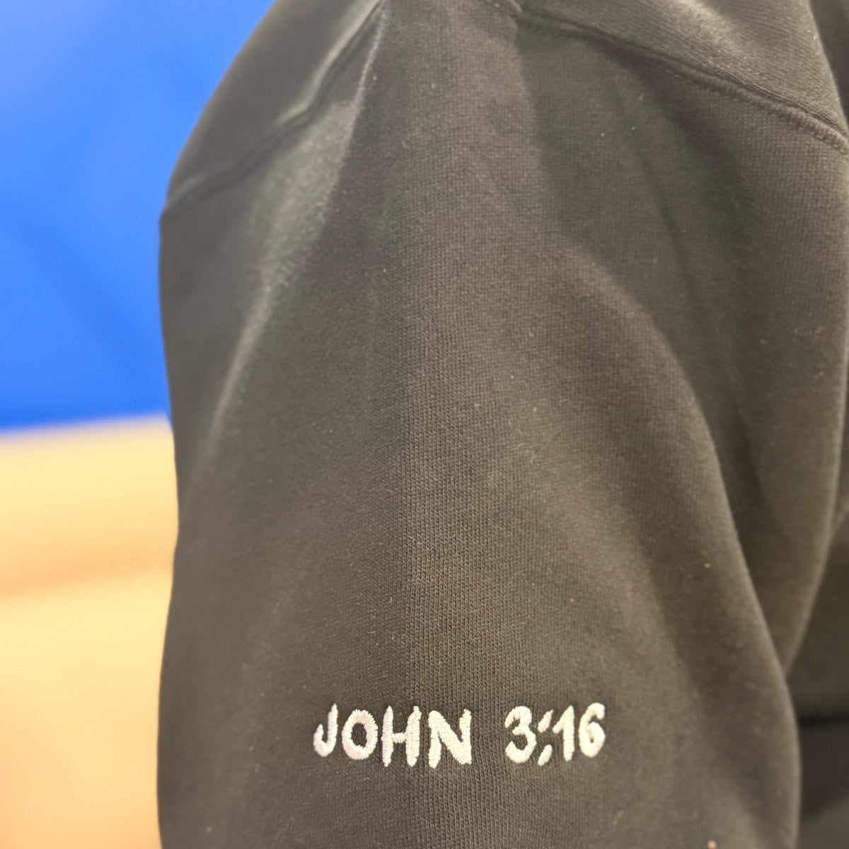 Jesus Is The G.O.A.T Embroidered Unisex Full Zip Hoodie