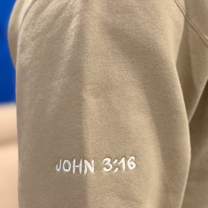 Jesus Is The G.O.A.T Embroidered Crewneck Unisex Sweatshirt