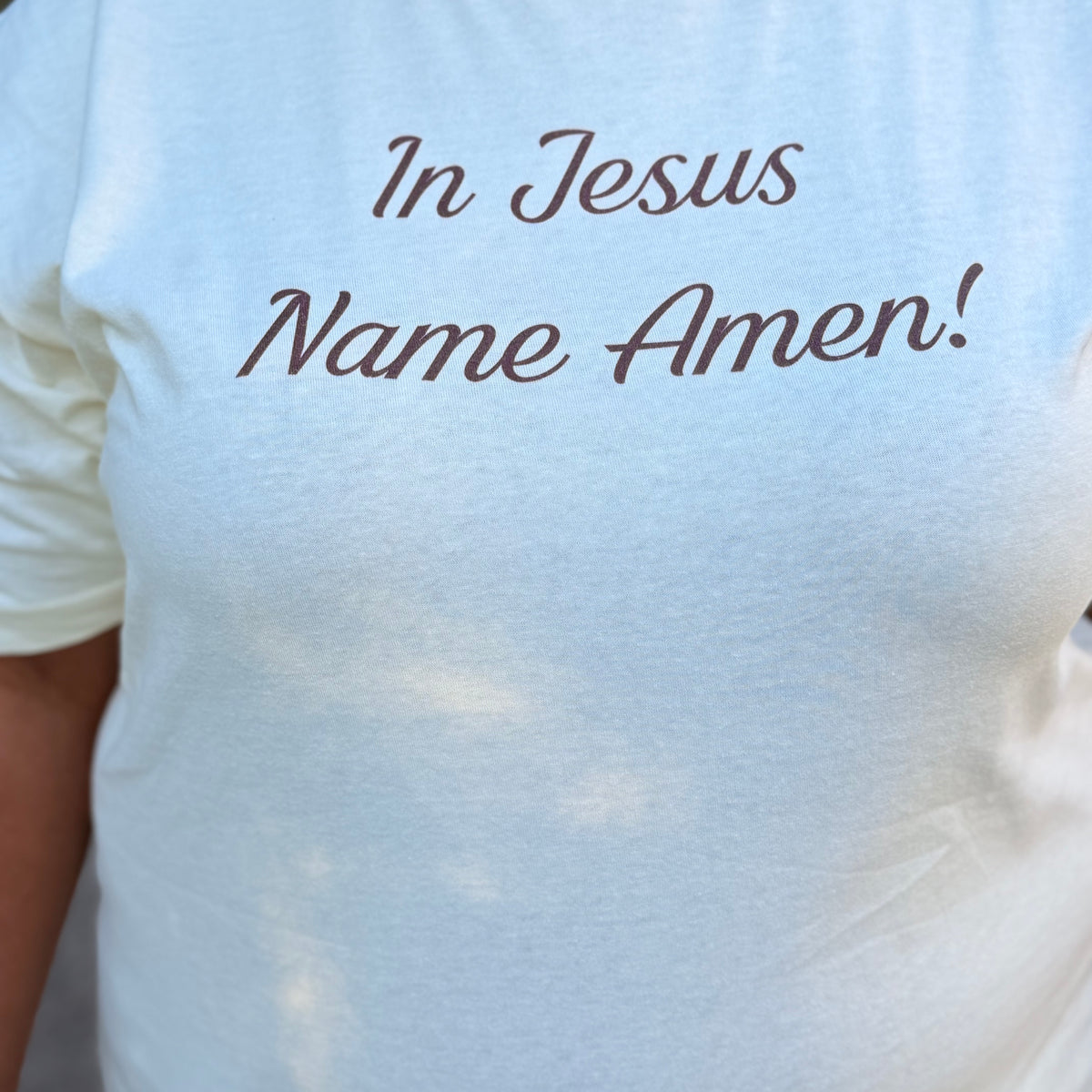 In Jesus Name Amen T-Shirt John 14:13 Christian Faith Graphic Tee, Unisex